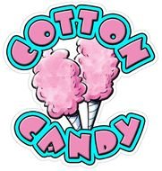 Clipart of Cotton Candy sign