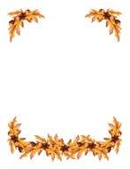 Free Leaf Border drawing