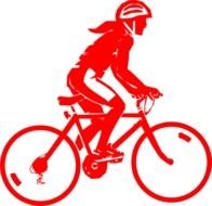 Riding Bike Rider Clip Art