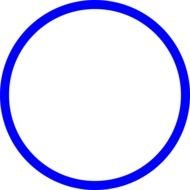 Clipart of the Blue circle Border