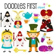 Alice In Wonderland Card Soldier Clip Art