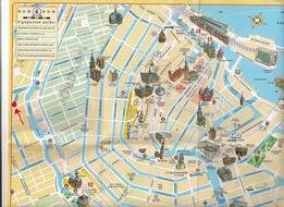 Amsterdam Tourist Map drawing