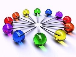 colorful lollipops