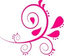 Pink Swirl Clip Art N2