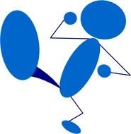Kicking Clip Art