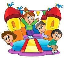 Bounce House Clip Art drawing