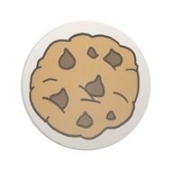 Cartoon Clipart Huge Chocolate Chip Cookie Dessert Coaster