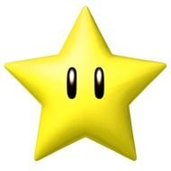 yellow star with black eyes