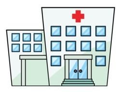 hospital as a graphic image