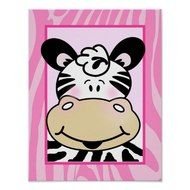 Pink Zebra Print Baby Shower Girl Clip Art