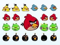 Angry Birds Characters drawing