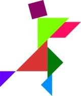 man of geometric shapes