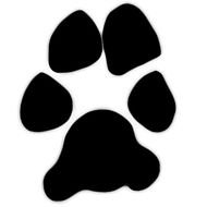 Small Dog Paw Print Clip Art
