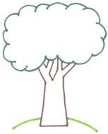 Cartoon Tree as a graphic illustration