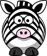 Cartoon Zebra Clip Art