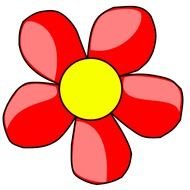 Red Flower Clip Art