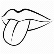 Body Glossa Internal Organs Lingua Lip Mouth Tongue Icon N2