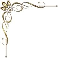 swirly border with gems