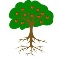 Tree With Roots Clip Art