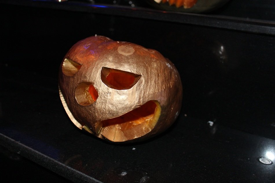 golden pumpkin for halloween