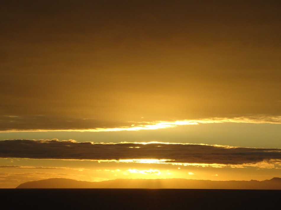 clouds at sunset in catalonia
