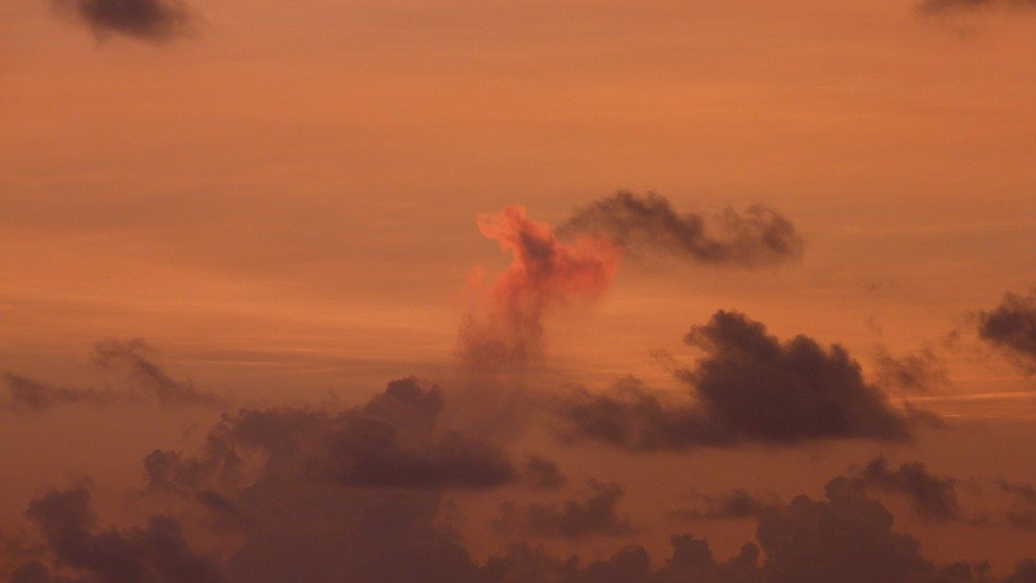 Sky at the sunrise time