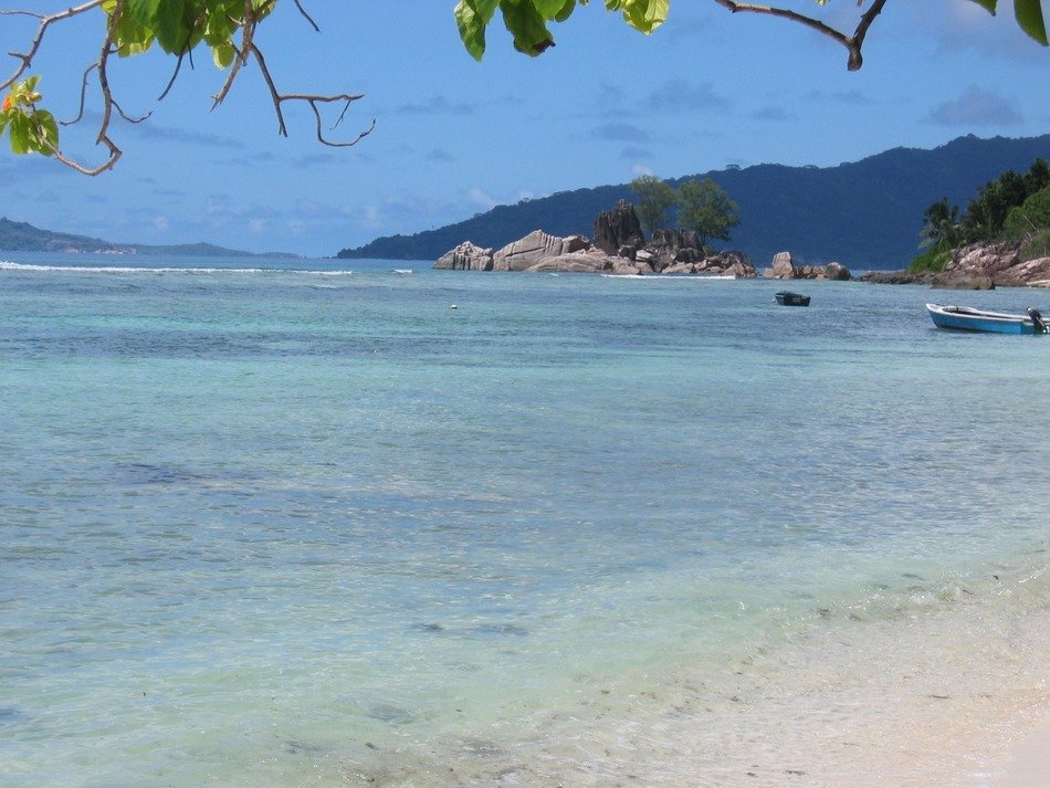 blue clear water on the beach