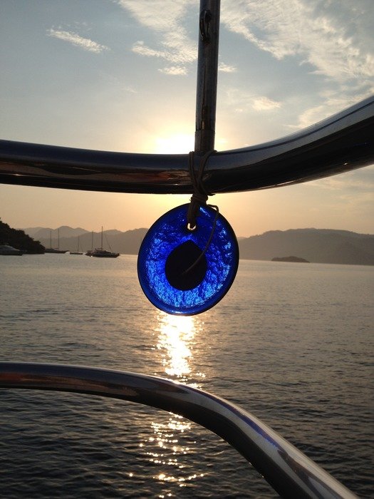 blue boat mascot
