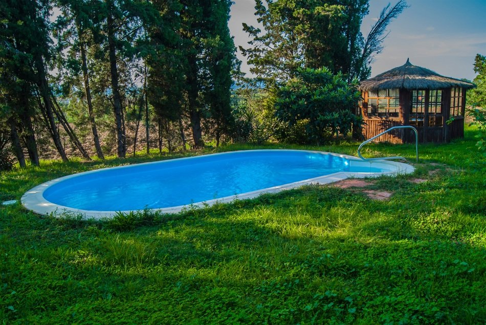 pool in countryside