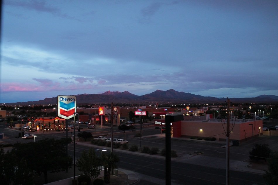 view of the city in california