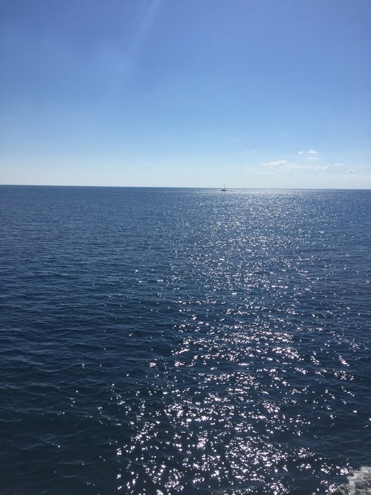 blue bottomless sea