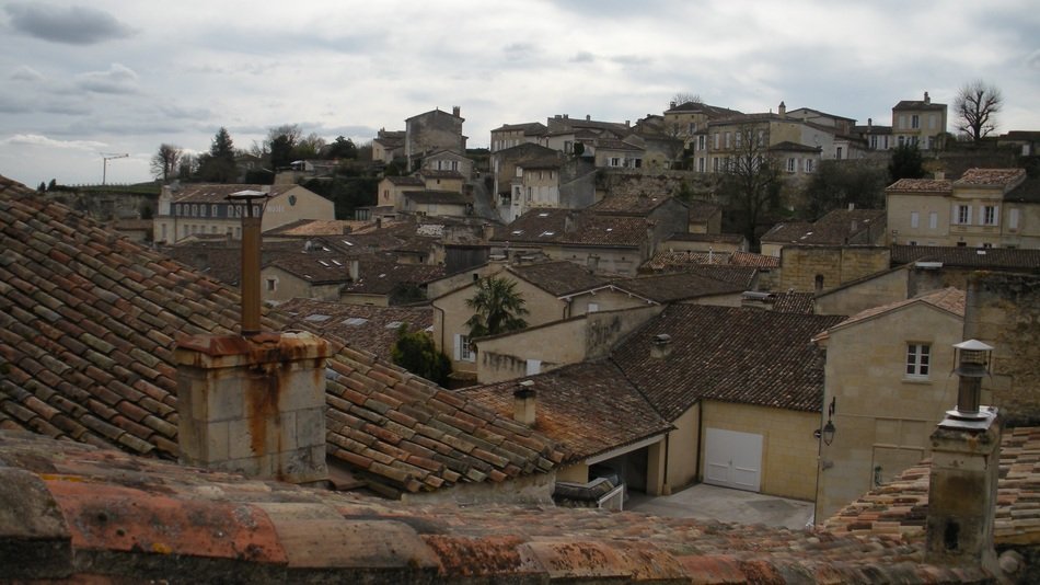 Roofs of houses in Saint-Emilion