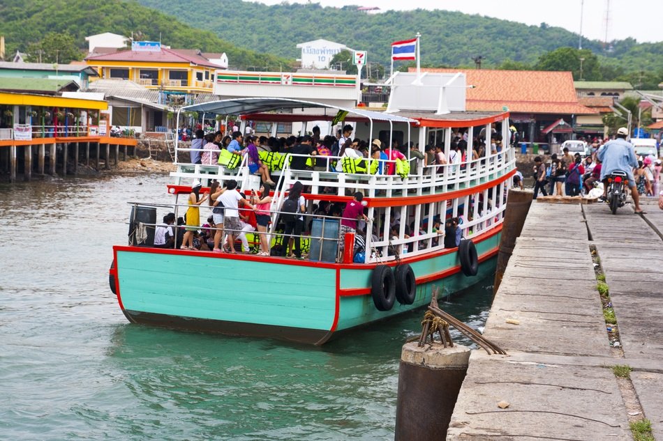 Boat travel on the ocean