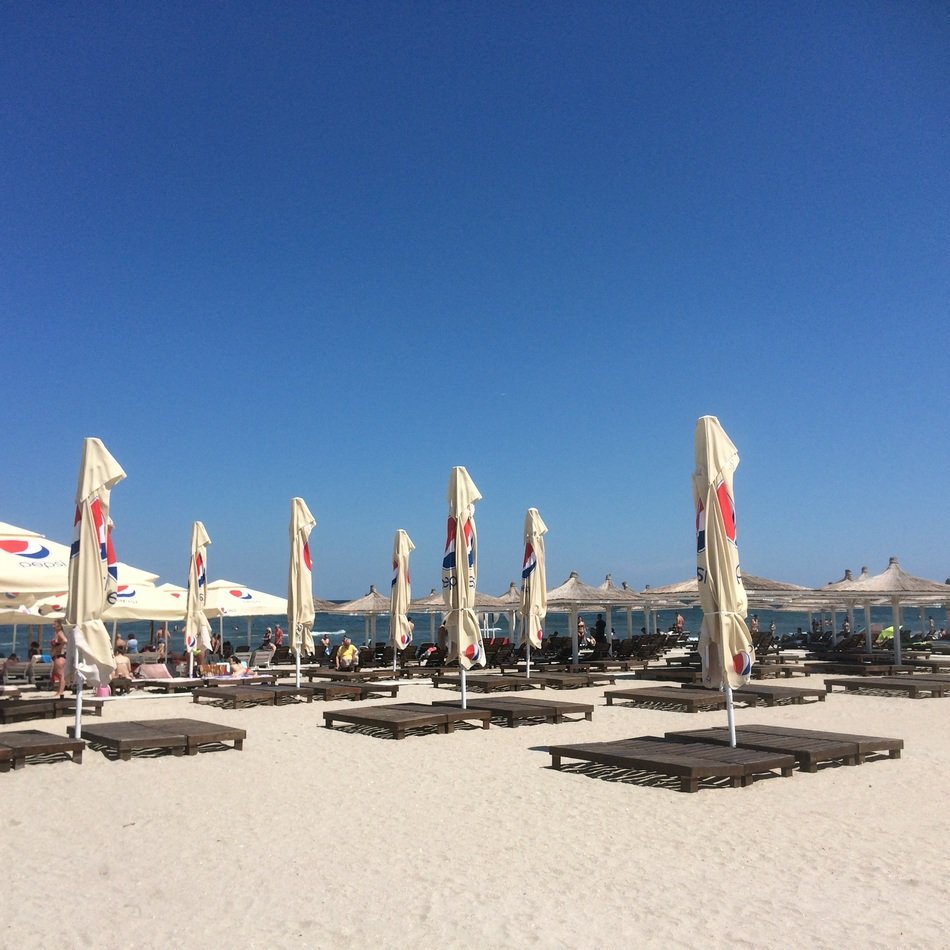 summer on the sandy beach