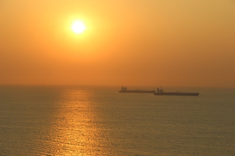 boat sunset