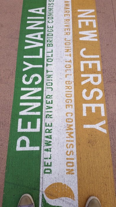 border between New Jersey and Pennsylvania