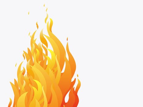 colorful flame as a picture for clipart