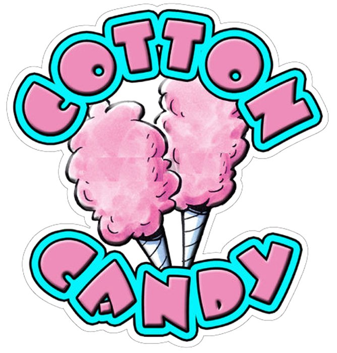 Clipart of Cotton Candy sign