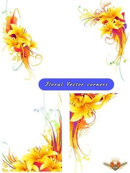 Flower Corner Borders N2