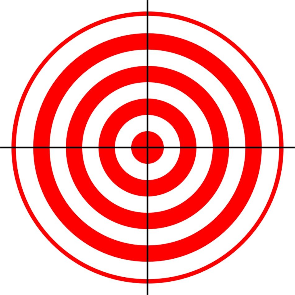 bullseye target clip art black