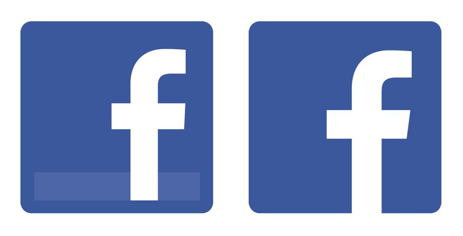 Facebook twoLogo drawing