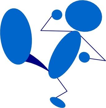 Kicking Clip Art