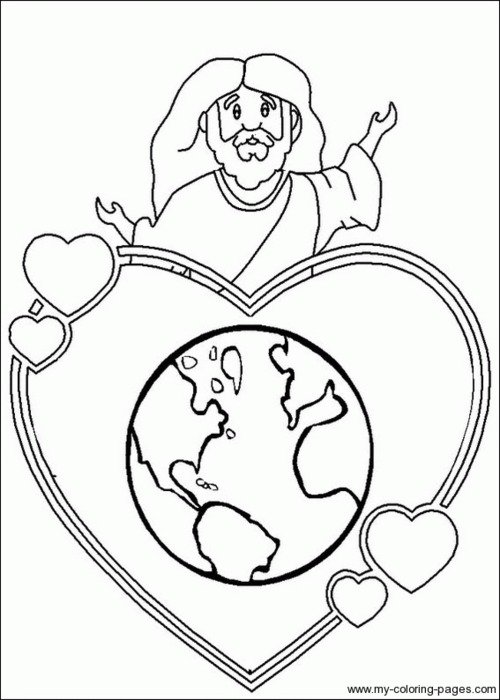 Love Bible Coloring Pages