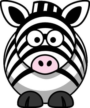 Cartoon Zebra Clip Art