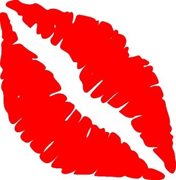 Red Lips Kiss Clip Art