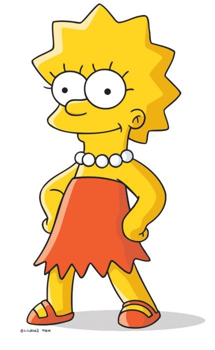 cute Lisa Simpson drawing