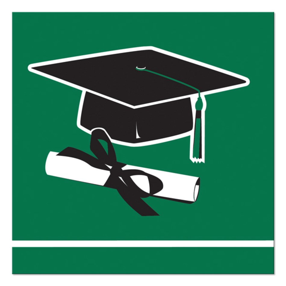 Green Graduation Cap