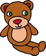 drawn cute teddy bear
