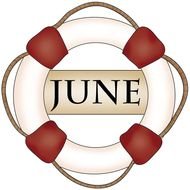 clipart of the June month