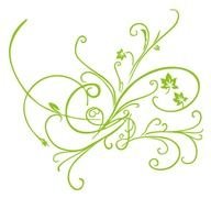 Green Vector Floral Ornament Free Graphics All Web